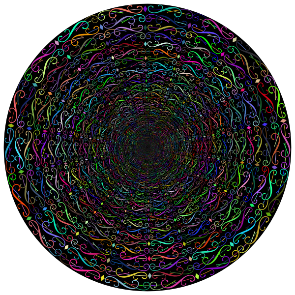 SVG Elegant Fancy Vortex Prismatic