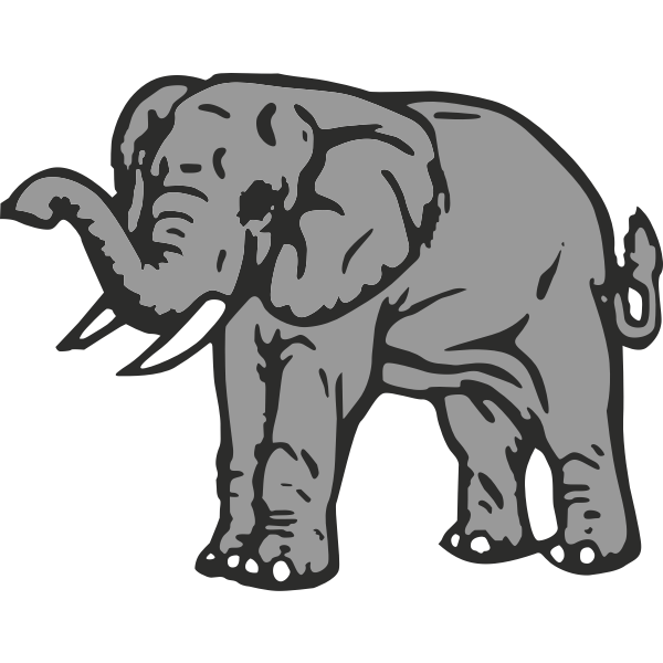 SVG Elephant vector illustration