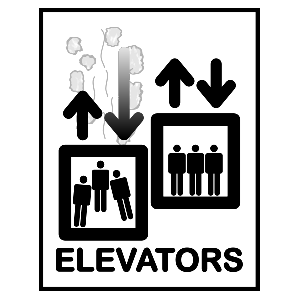SVG Elevator sign