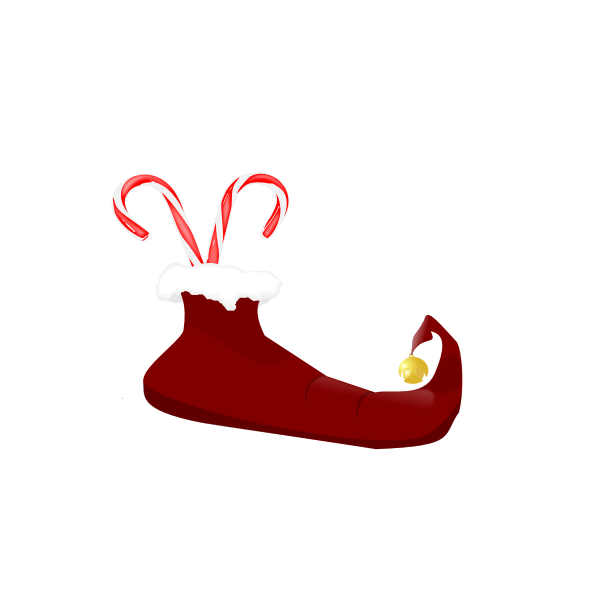 SVG Elf boot vector image
