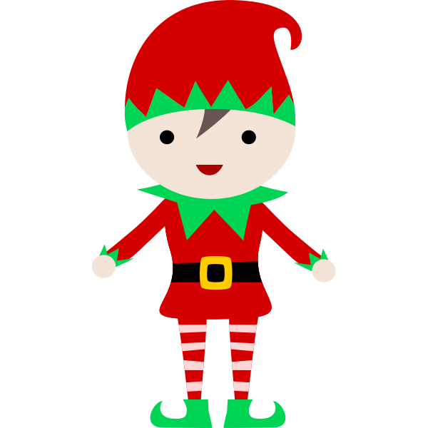 SVG Elf cartoon drawing
