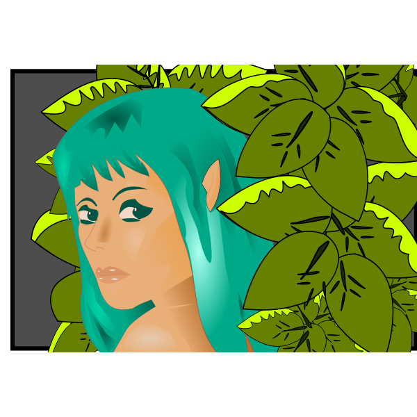 SVG Elf in the forest