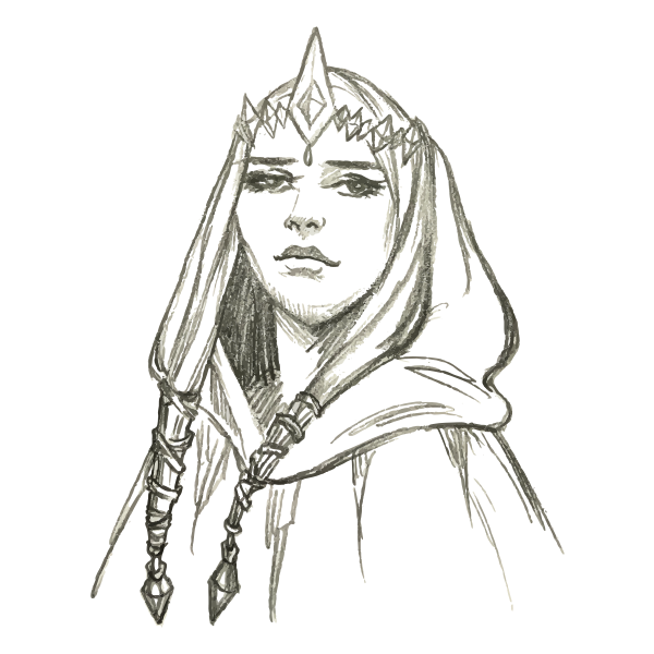 SVG Elf Princess sketch image