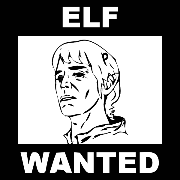 SVG Elf wanted sketch