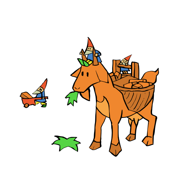 SVG Elfs and goat