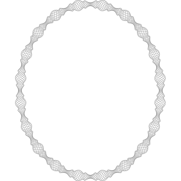 SVG Elliptical Decorative Frame