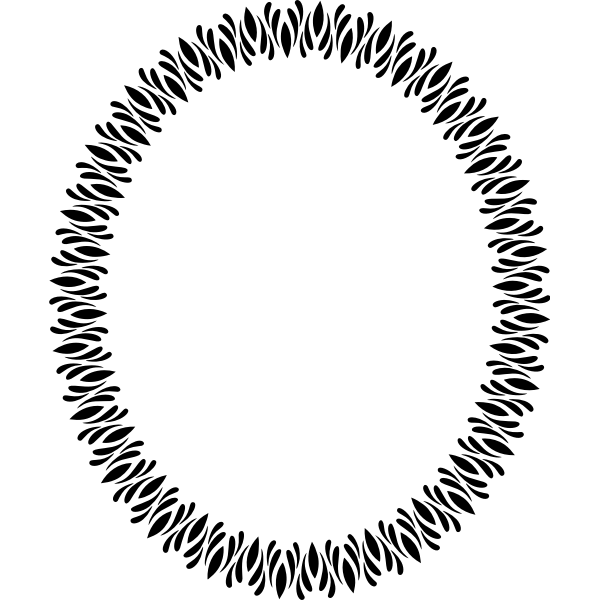 SVG Elliptical Frame Decoration