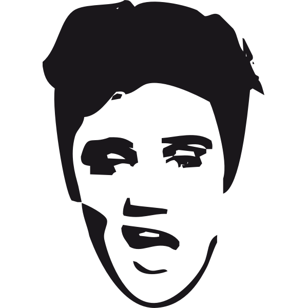 SVG Elvis face