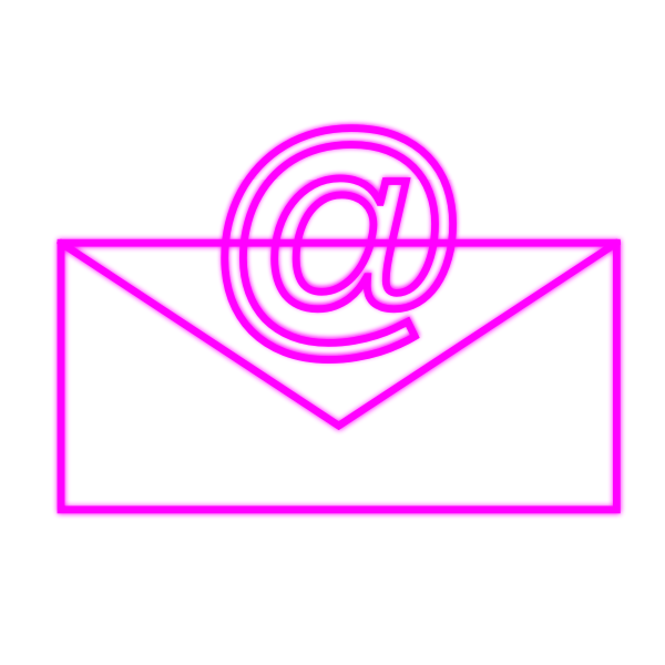SVG Email icon pink lines