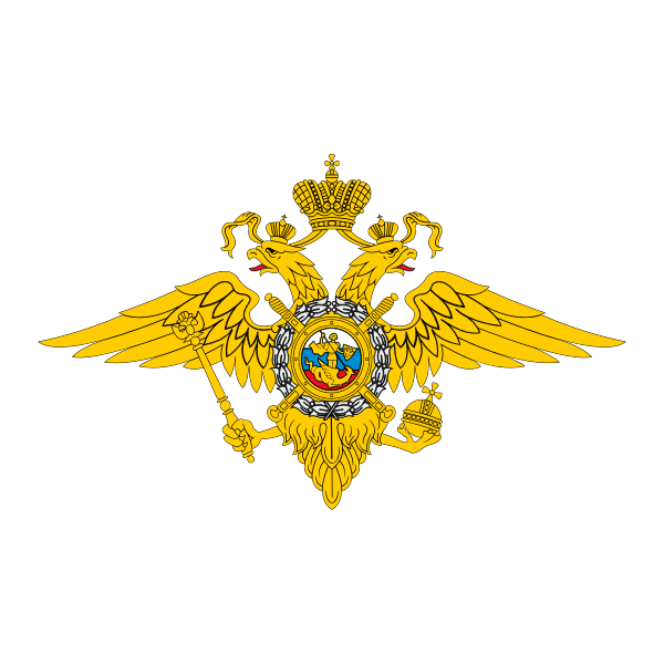 SVG Emblem of the Ministry of Internal Affairs of Russia vector drawing