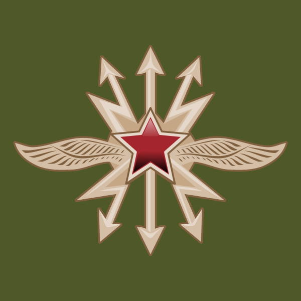 SVG Emblem of the Signal Troops vector illustration