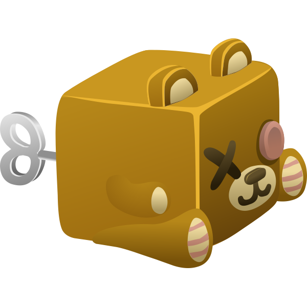 SVG Emo bear toy