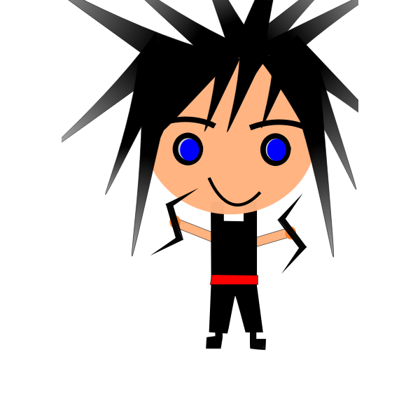SVG Emo boy