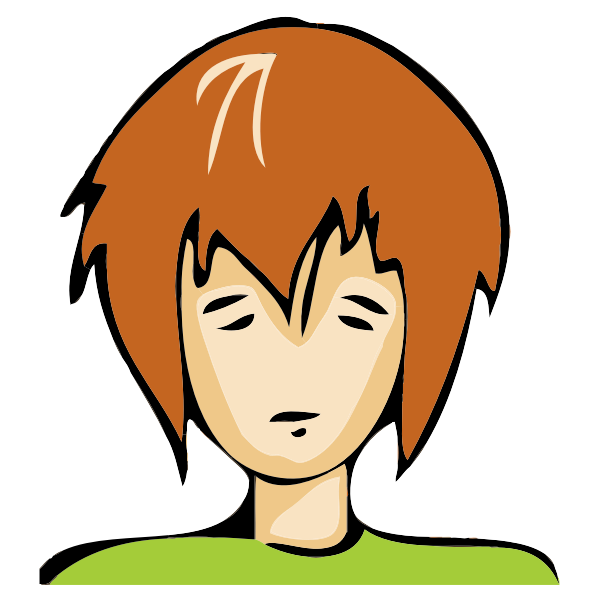 SVG Emo boy avatar vector image
