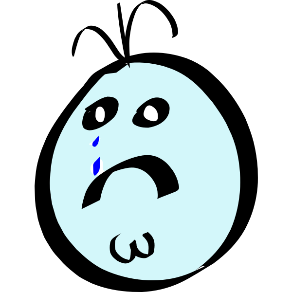 SVG Emoticon with tears