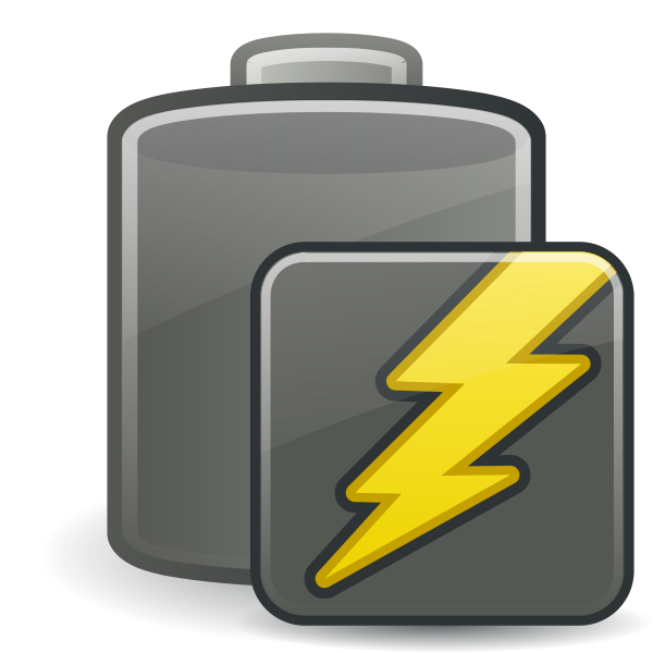 SVG Empty battery charging