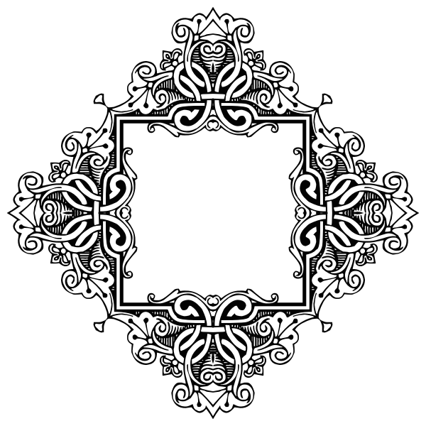 SVG Empty botanical frame