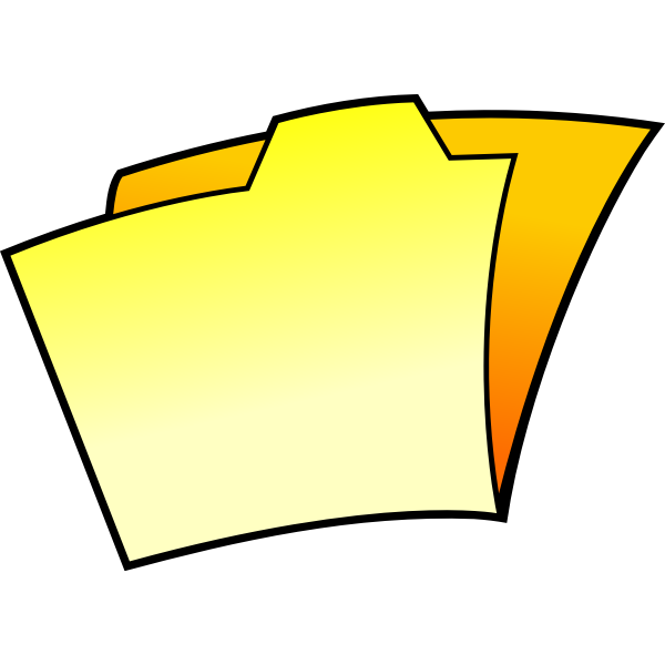 SVG Empty cartoon folder