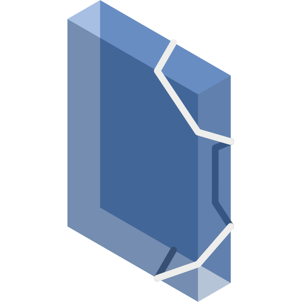 SVG Empty isometric folder