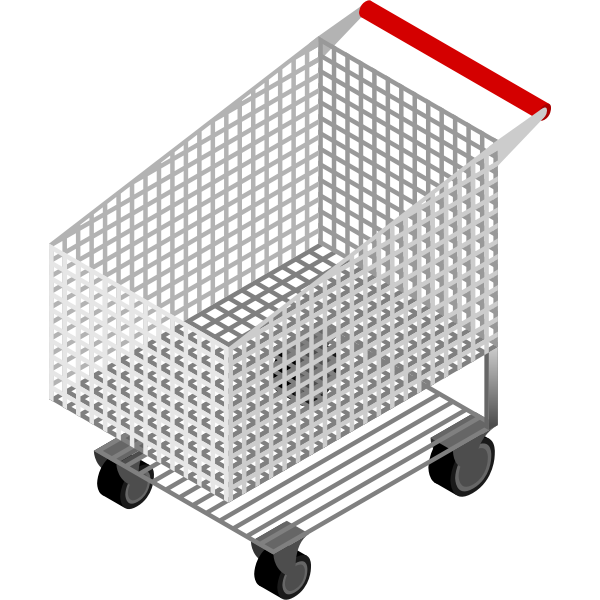 SVG Empty isometric shopping chart