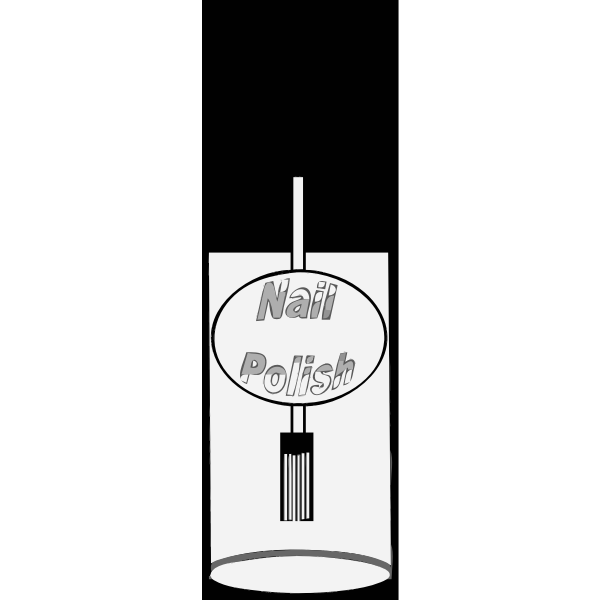 SVG empty nail polish