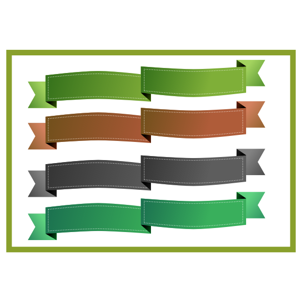 SVG Empty ribbons