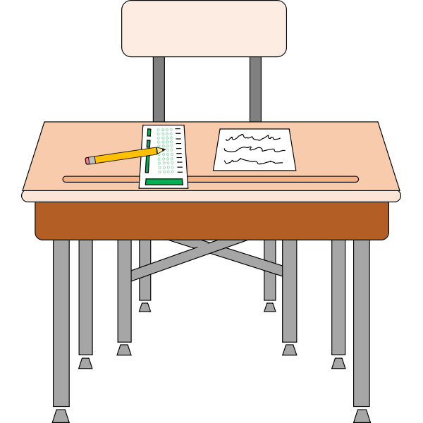 SVG Empty school seat