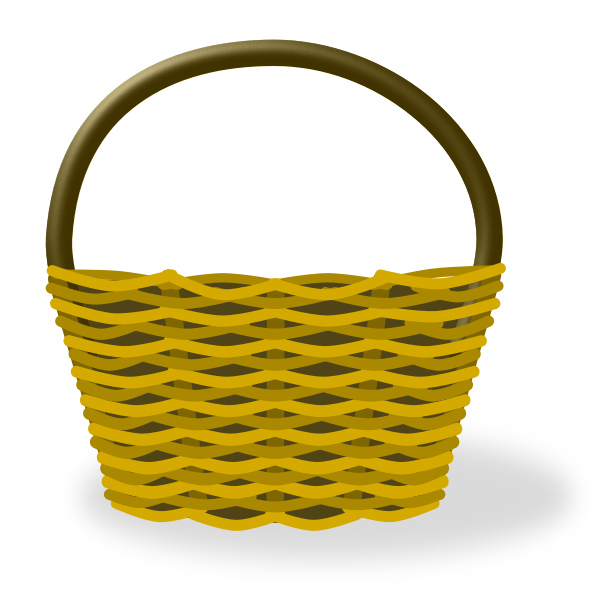 SVG Empty shopping basket vector image