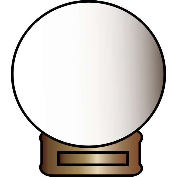 SVG Empty snow globe