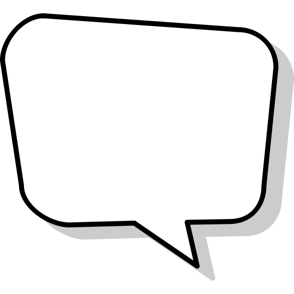 SVG Empty speech bubble