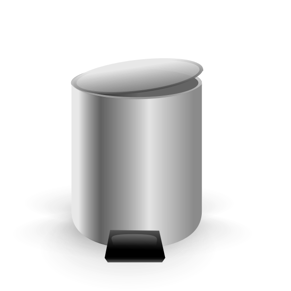 SVG Empty trash can vector image