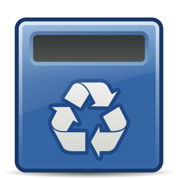 SVG Empty trashcan