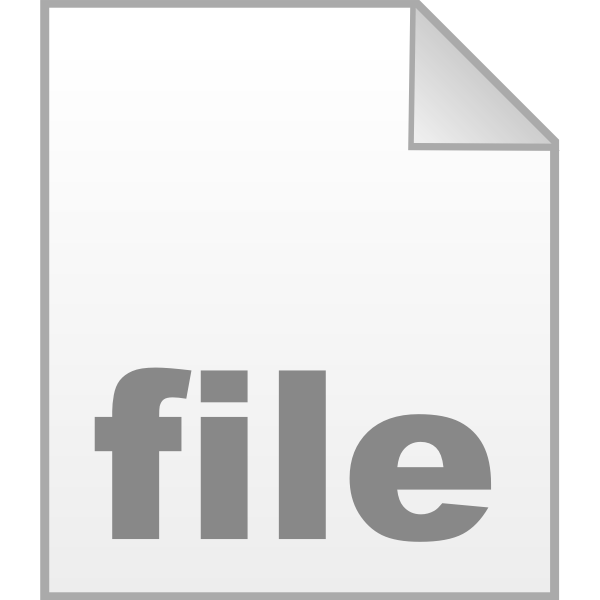SVG Empty UNIX file icon vector clip art