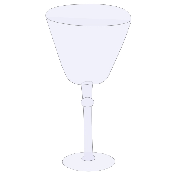 SVG Empty wine glass vector image