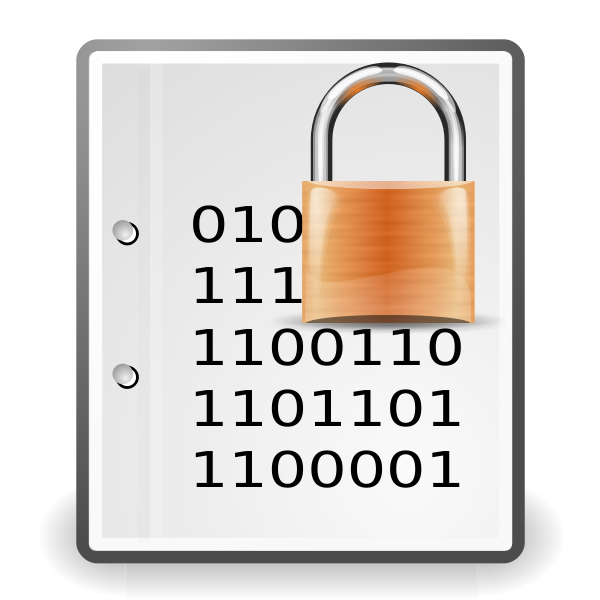 SVG Encrypted document gold icon vector illustration