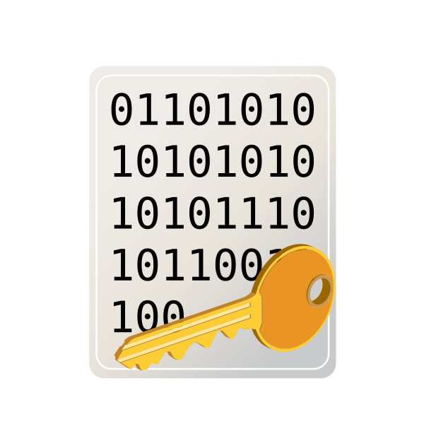 SVG Encrypted file icon vector drawing