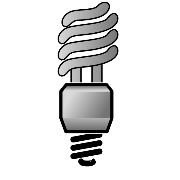 SVG Energy saver lightbulb OFF vector image
