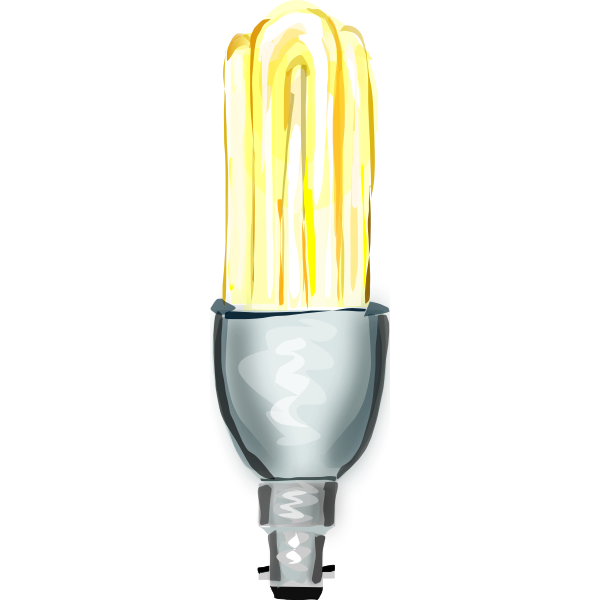SVG Energy Saving Lightbulb
