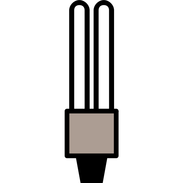 SVG Energy-saving lightbulb off
