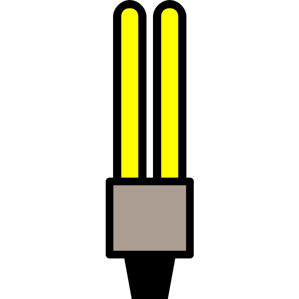SVG Energy-saving lightbulb on