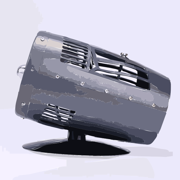 SVG engine fan horizontal grey