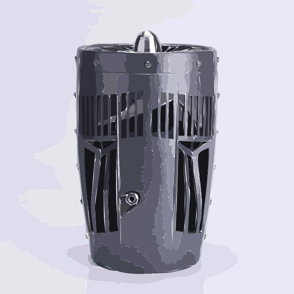 SVG engine fan vertical grey