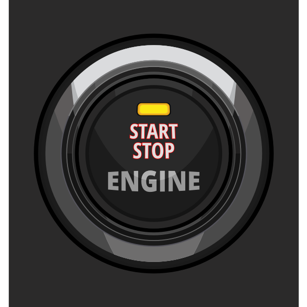 SVG Engine start stop button vector illustration