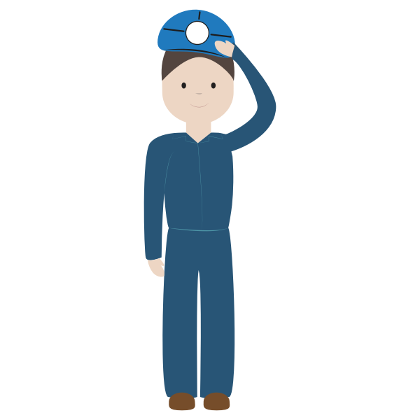 SVG Engineer standing