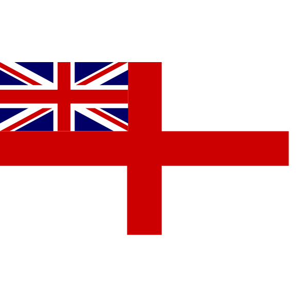 SVG English Royal Navy historic flag vector image