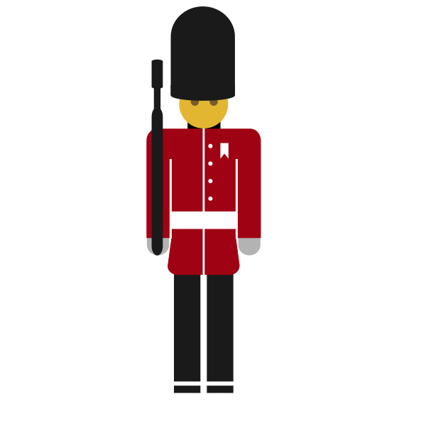 SVG English soldier