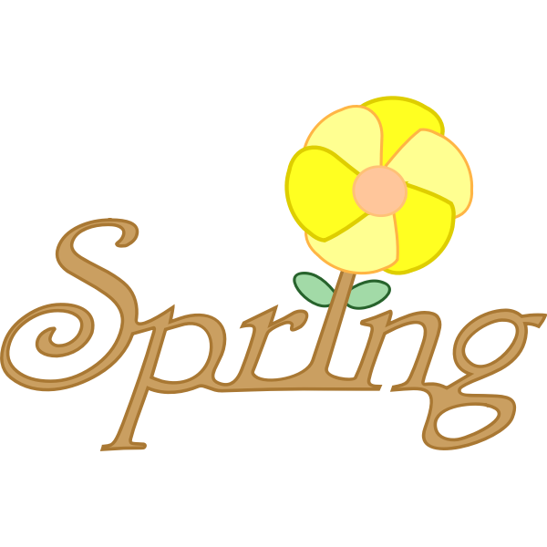 SVG English word for spring