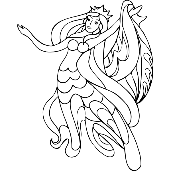 SVG Entertainer line drawing