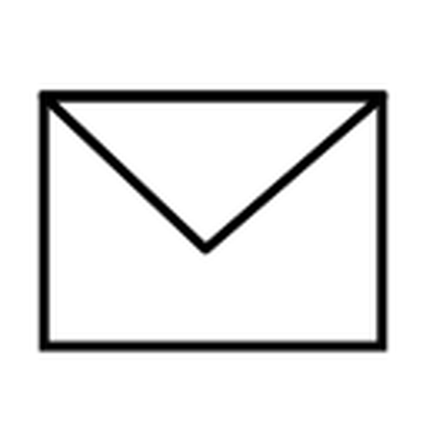 SVG Envelope Closed BampW