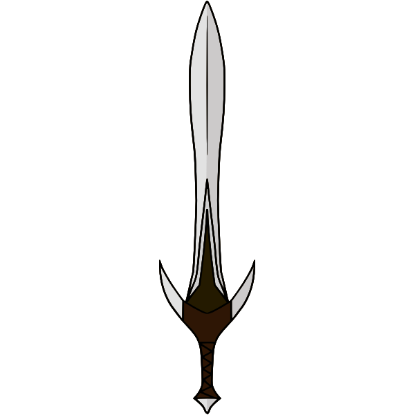 SVG epee court elfique